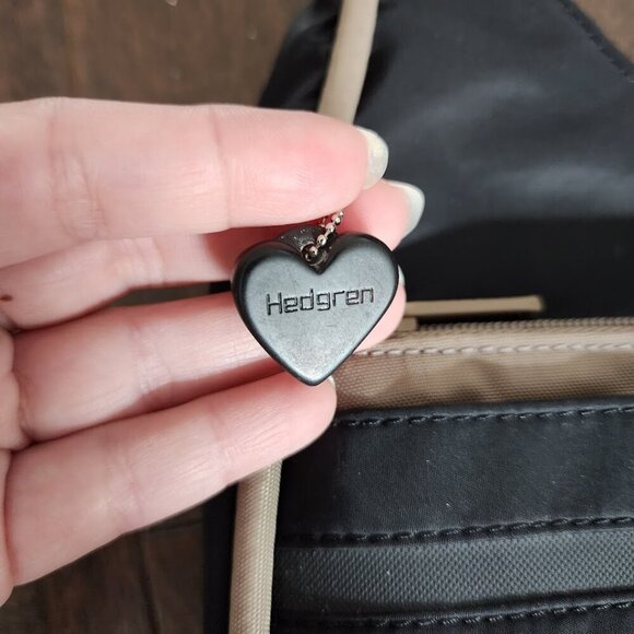 Hedgren Tan and Black Crescent Shoulder Bag - Picture 3 of 11